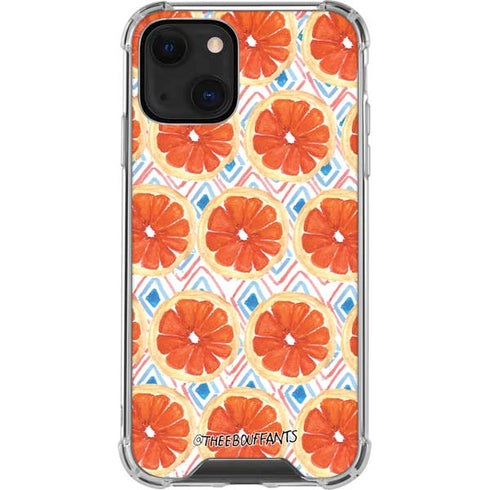 Bouffants and Broken Hearts Citrus Geo iPhone 14 Clear Case